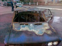 В Кременчуге опять подожгли автомобиль – «ВАЗ-2106»