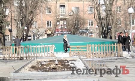 В Кременчуге фонтан в сквере «Октябрьский» заработает 1 мая