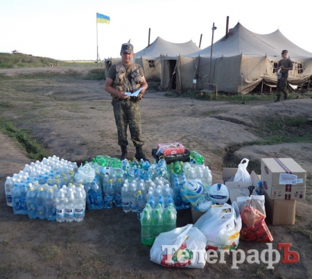 Военные поблагодарили кременчужан и «ТелеграфЪ» за гуманитарную помощь