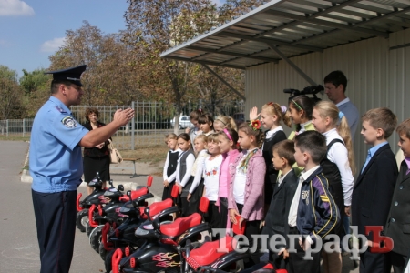 В Кременчуге в автогородке Парка Мира начались занятия со школьниками