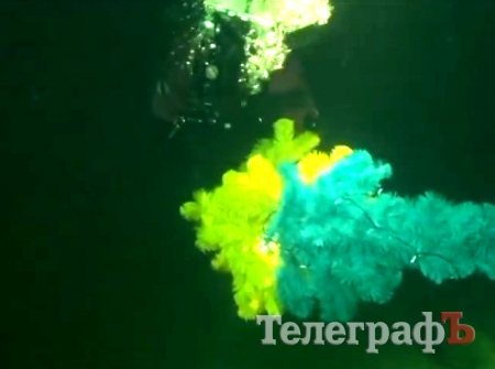 Кременчугские дайверы встретили Новый год под водой