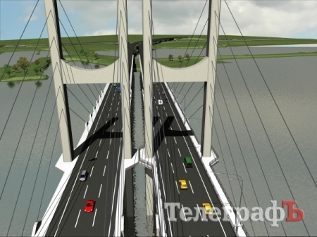 Новый кременчугский мост превращается в легенду