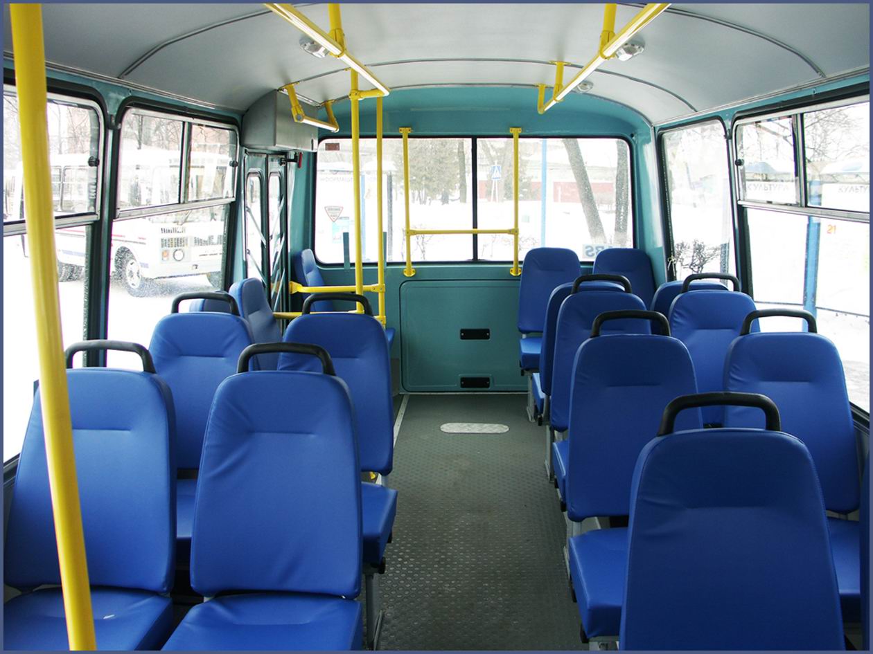 салон автобуса 
