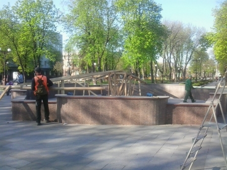 В Кременчуге готовят к включению фонтан в сквере Бабаева