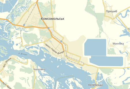 Google переименовал Комсомольск в Горишни Плавни