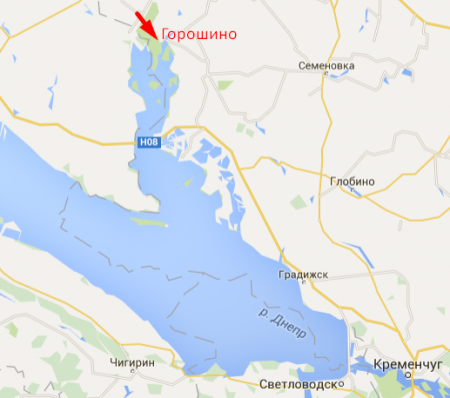 «Чёрная» вода в Суле уже на подходе к Кременчугскому водохранилищу