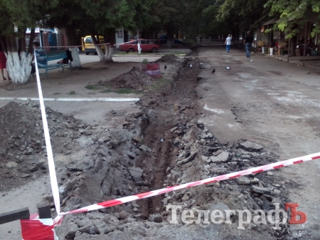 ДРСУ начало капитальный ремонт тротуара в районе остановки «Аврора»