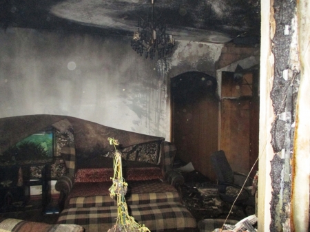 В Кременчуге на Первой Занасыпи сгорел дом