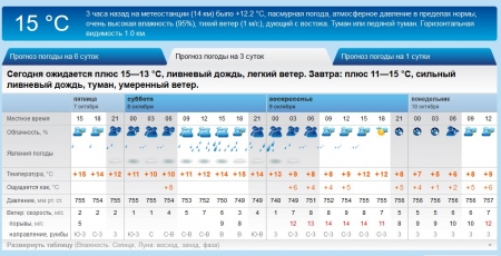 Вдягайтесь тепліше та беріть парасолі: на вікенд у Кременчуці похолодає