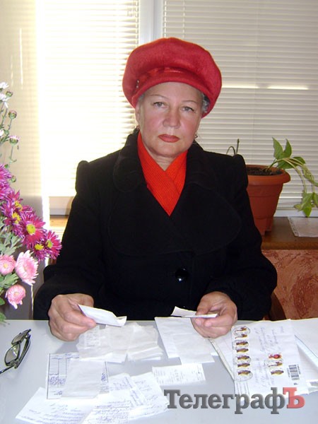 Ніна Заможська зберігає чеки за лікування і готова судитися за повернення грошей