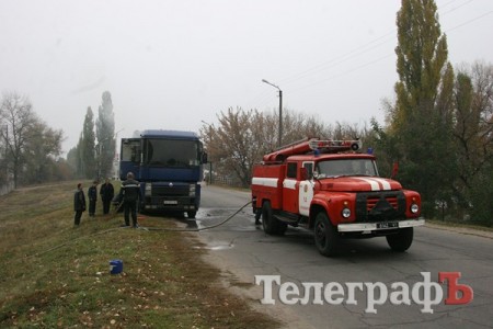 На Реевке загорелась фура (ФОТО)