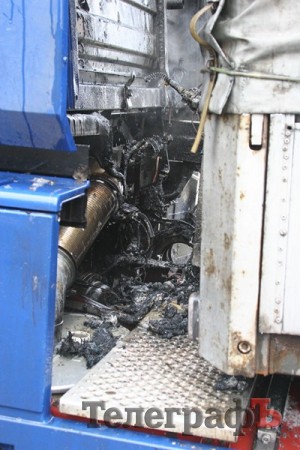 На Реевке загорелась фура (ФОТО)