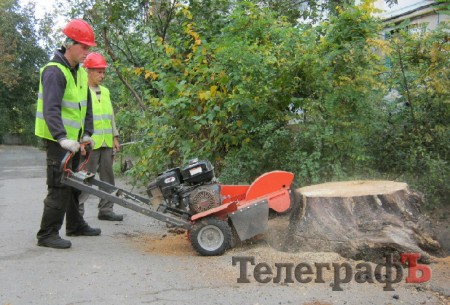 Уборка пеньков