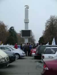 В Кременчуге автомобилисты почтили память жертв ДТП (ФОТО, ВИДЕО)