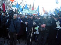  Акция протеста чернобыльцев перед Кабмином