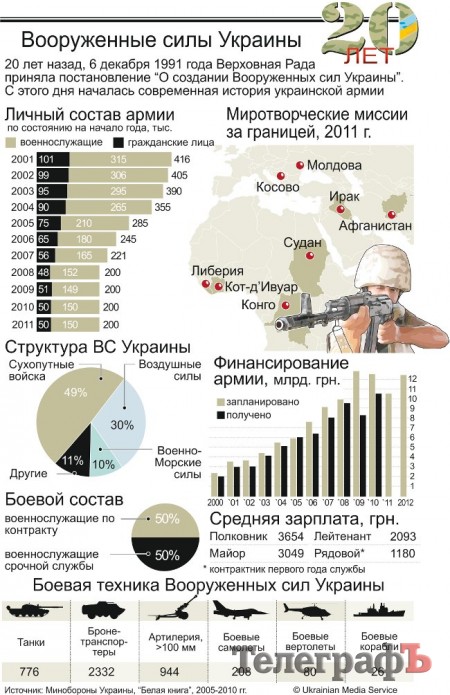 История украинской армии (ИНФОГРАФИКА)