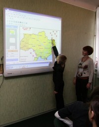 Интерактивная доска в Кременчугском лицее №11