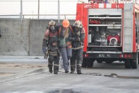 На складах табачной фабрики прошли учения: по легенде взорвалась газовая котельная (ФОТО, ВИДЕО)