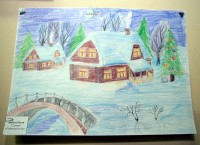 Выставка детского рисунка "Різдвяна феєрія"