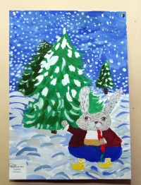 Выставка детского рисунка "Різдвяна феєрія"