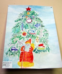 Выставка детского рисунка "Різдвяна феєрія"