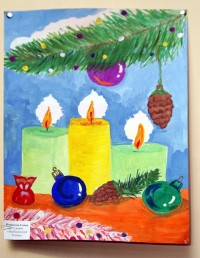 Выставка детского рисунка "Різдвяна феєрія"