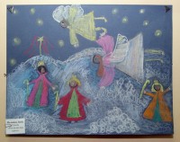 Выставка детского рисунка "Різдвяна феєрія"