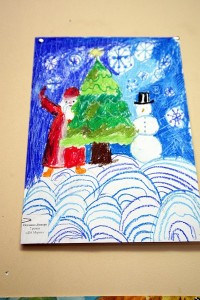 Выставка детского рисунка "Різдвяна феєрія"