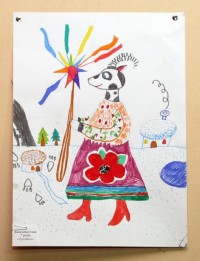 Выставка детского рисунка "Різдвяна феєрія"