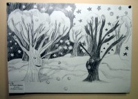 Выставка детского рисунка "Різдвяна феєрія"