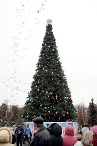В Кременчуге открыли главную елку (ФОТОРЕПОРТАЖ)