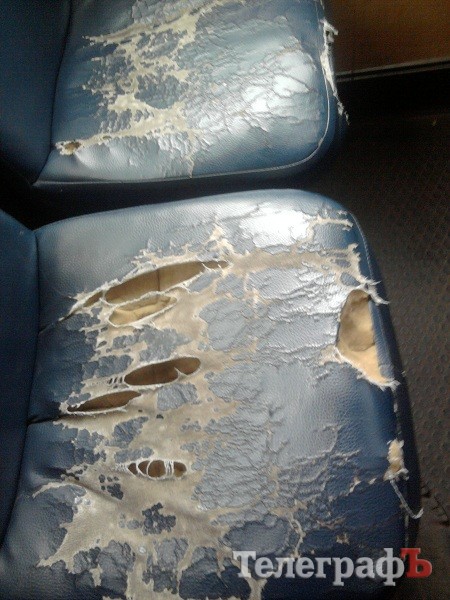 Сиденья в маршрутке. Фото читательницы Татьяны