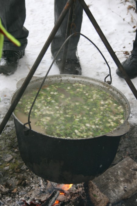 В Кременчугском районе молодёжь устроила крещенскую пробежку через 5 сёл (ФОТО)