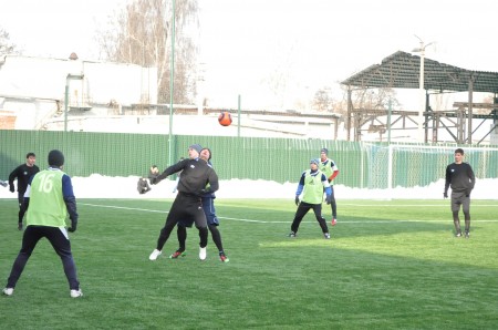 ФУТБОЛ.  Контрольный матч. «Кремень» - «Карловка» 1:1.