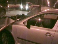 ДТП на путепроводе возле Пивзавода