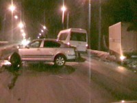 ДТП на путепроводе возле Пивзавода