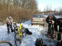 В Кременчуге проходят зимние соревнования «Crazy bikes»-2012