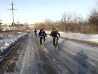 В Кременчуге проходят зимние соревнования «Crazy bikes»-2012