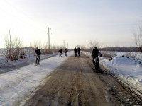 В Кременчуге проходят зимние соревнования «Crazy bikes»-2012