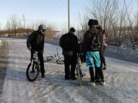 В Кременчуге проходят зимние соревнования «Crazy bikes»-2012