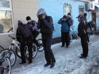 В Кременчуге проходят зимние соревнования «Crazy bikes»-2012