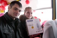 "Маршрутка любви" возила кременчужан за поцелуй (ФОТО, ВИДЕО)