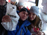 "Маршрутка любви" возила кременчужан за поцелуй (ФОТО, ВИДЕО)