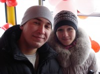 "Маршрутка любви" возила кременчужан за поцелуй (ФОТО, ВИДЕО)