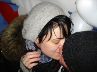 "Маршрутка любви" возила кременчужан за поцелуй (ФОТО, ВИДЕО)