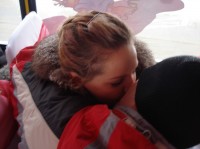 "Маршрутка любви" возила кременчужан за поцелуй (ФОТО, ВИДЕО)