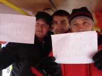 "Маршрутка любви" возила кременчужан за поцелуй (ФОТО, ВИДЕО)