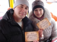 "Маршрутка любви" возила кременчужан за поцелуй (ФОТО, ВИДЕО)