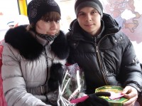 "Маршрутка любви" возила кременчужан за поцелуй (ФОТО, ВИДЕО)