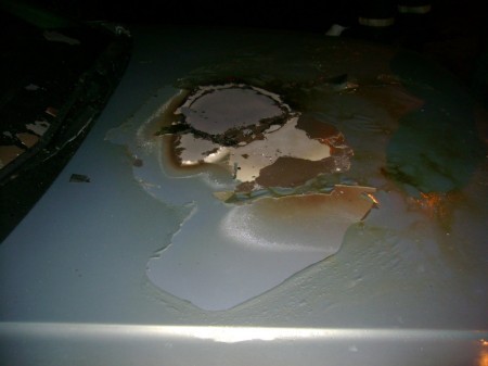 В Кременчуге снова горел автомобиль – на этот раз Audi (ФОТО)